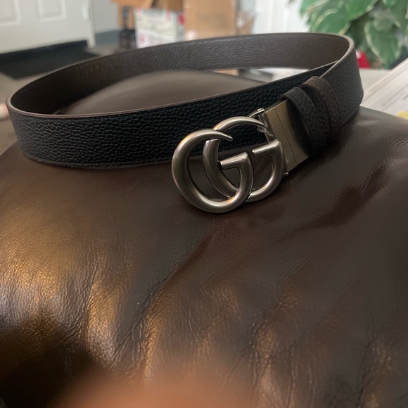 Gucci Maramount silver buckle reversible belt - Picture 5 of 13